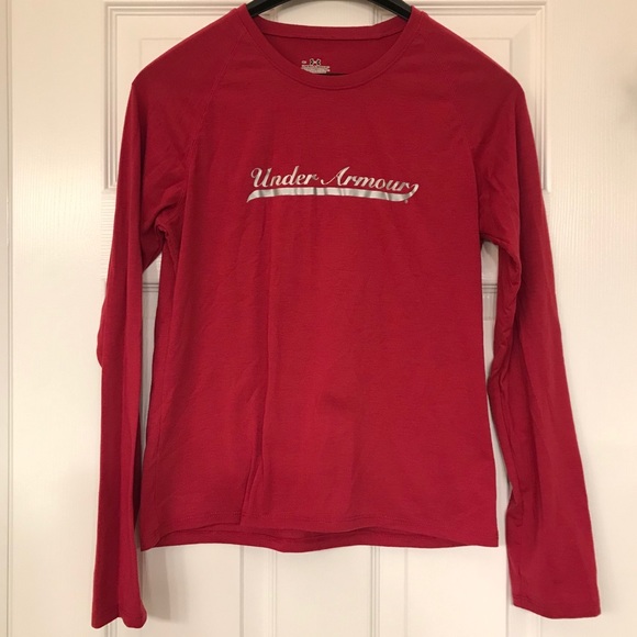 maroon long sleeve under armour